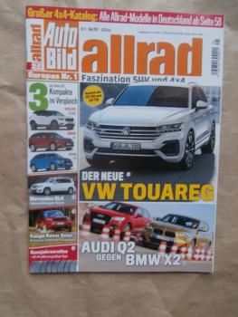 Auto Bild allrad 5/2018 Vergleich: Volvo XC40 vs. X1 und Q3, gebrauchter GLK,Range Rover Velar im Supertest,