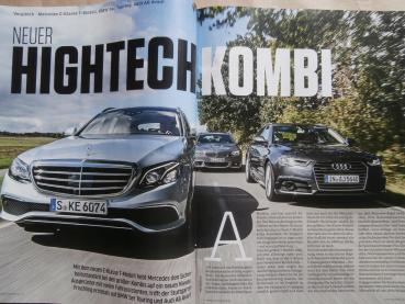 Auto Zeitung 21/2016 C7 Cabrio vs. 4C Spider,E-Klasse T All-Terrain BR213,GLC Coupé vs.X4,