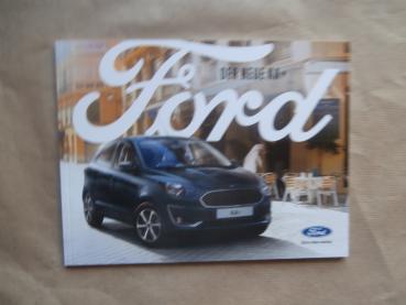Ford Ka+ +Black and White Euro6d TEMP Prospekt April 2018