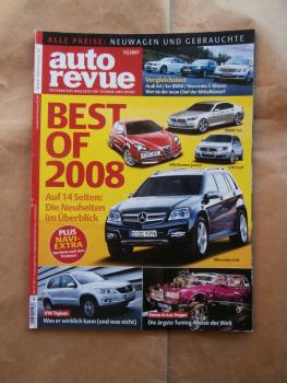 auto revue 12/2007 Alfa Romeo 8C Competizione,Audi A3 Cabrio,Vergleich: BMW 318d E90 vs. A4 2.0TDi vs. C200 CDi BR204