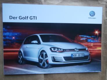 VW Golf VII GTi +Performance Typ 5G Prospekt Mai 2016 NEU