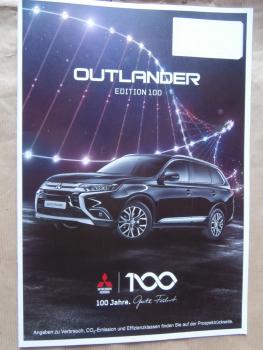 Mitsubishi Outlander +Edition 100 Prospekt März 2017