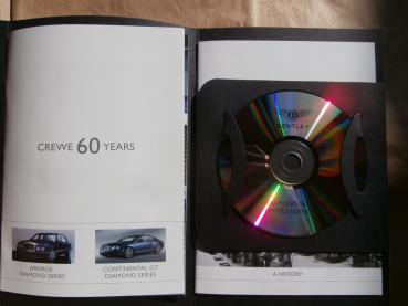Bentley Crewe 60 Years Diamond Series Limited Editions Arnage Continental GT +CD +History Englisch