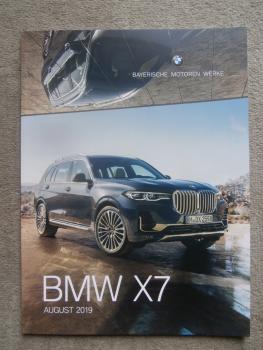 BMW X7 (G07) xDrive40i 30d M50i M50d August 2019 +Preisliste