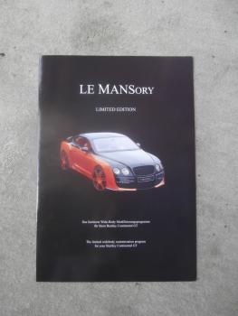 Mansory Le MANSory Limited Edition Bentley Continental GT 1 of 24 Prospekt Deutsch/Englisch