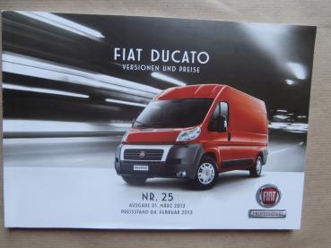 Fiat Ducato Versionen und Preise Nr.25 Ausgabe 1.März 2013 LKW & PKW Versionen