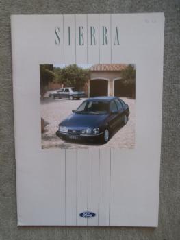 Ford Sierra Coupé Stufenheck Fließheck Turnier CLK +4x4 GL Ghia XR4i Katalog Juni 1990