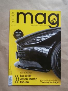 motor mag 3/2017 Aston Martin,Bentley Bentayga,Sonne Sommer und Strand das Lifestyle Magazin