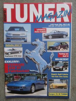 euro tuner magazin 4/1993 Audi Cabrio Dupré,Lexmaul Astra Cabrio,Carlsson C70 V12 R129,Ferrari 456 GT,Nothelle Golf3,