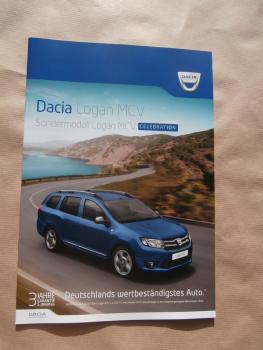 Dacia Logan MCV +Celebration Prospekt Juni 2015 NEU