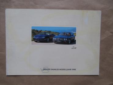 Jaguar Daimler Modelljahr 1998 Prospekt XJ XJR XK8 Coupé Cabriolet