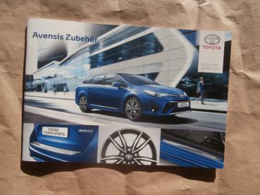 Toyota Avensis Zubehör Juni 2015 Prospekt