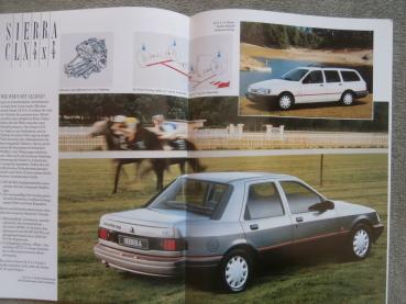 Ford Sierra Coupé Stufenheck Fließheck Turnier CLK +4x4 GL Ghia XR4i Katalog Juni 1990