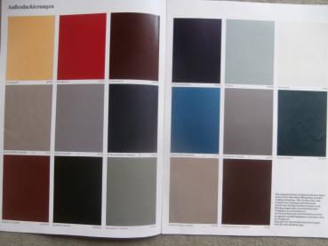 Audi Farbprogramm 1984/85 +Sitzbezüge 80 +quattro,100, 200,Coupé