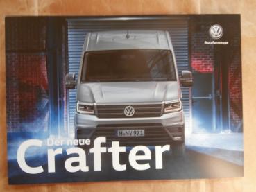 VW Crafter neues Modell Prospekt September 2016 NEU