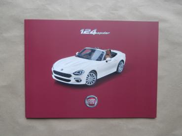 Fiat 124 spider (SE139) +Mopar Zubehör Prospekt November 2016 NEU