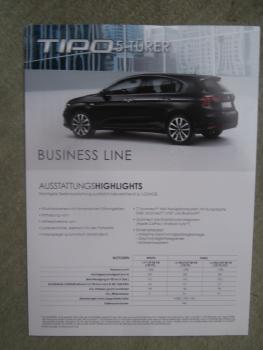 Fiat Tipo 5-Türer +Kombi Business Line Benzin Diesel 88kw Prospektblatt