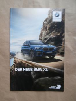 BMW X3 G01 xDrive20i 30i M40i xDrive20d 30d Preisliste August 2017