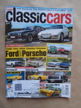 auto zeitung classic cars 11/2017 Capril 2.8 Turbo vs. 924 turbo, 911S vs. Shelby GT500,Torino GT Cabrio, Kaiser Darrin 161,