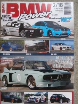 BMW Power 2/2018 2002tii,320i E36,M5 E60,325i E30, 3.0CS E9,M2 F87,Z3 M Coupé E36/8,330d E46,M135i F20