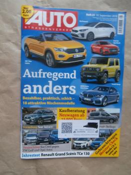 Auto Strassenverkehr 21/2018 Kia Cee´d vs. Astra vs. Golf, Berlingo PureTech 110,3008,Grand Scénic TCe130 Jahrestest