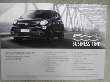 Fiat 500L Business Line Prospektblatt 70kw 88kw