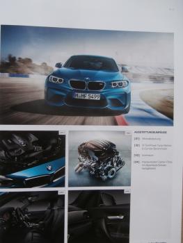 BMW M2 Coupé F87 Preisliste März 2017 NEU