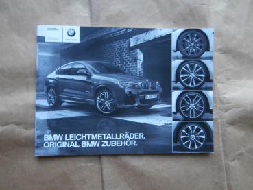 BMW Original Leichtmetallräder Preisliste aller aktueller Baureihen mit Abbildungen