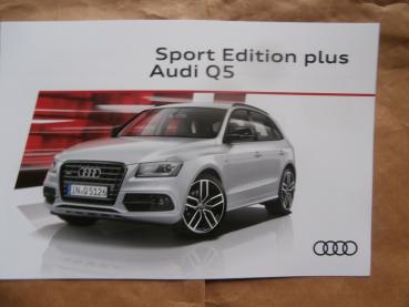 Audi Q5 Sport Edition plus Katalog Juni 2016 NEU