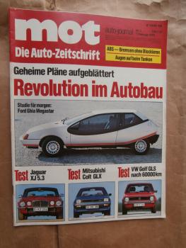 mot 3/1979 Ford Ghia Megastar, Jaguar XJ 5.3, Colt GLX, Golf GLS Dauertest Typ 17,Citroen CX 2500D