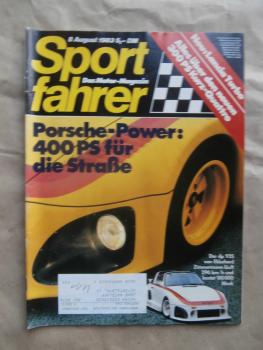 Sportfahrer 8/1983 Zimmermann dp 935,Audi Quattro Gruppe B, E-Type Treffen,