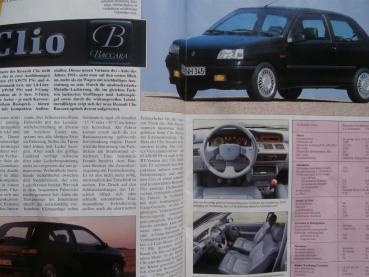 Renault Revue Nr.95 3/1991 das neue R19 Cabrio,Clio Baccara,