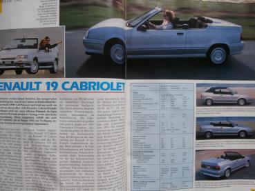 Renault Revue Nr.95 3/1991 das neue R19 Cabrio,Clio Baccara,