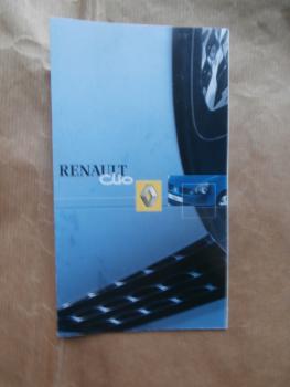 Renault Clio Kurzanleitung Deutsch Benziner Diesel März 2002