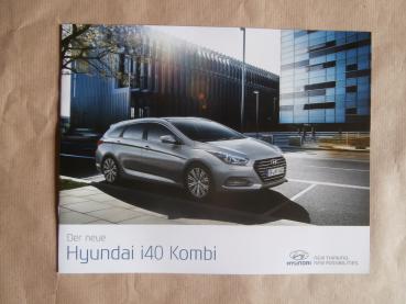 Hyundai i40 Kombi Prospekt Juli 2016 NEU