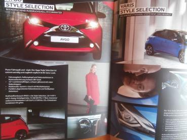 Toyota Style Selection Aygo Yaris Auris C-HR RAV4 +Preislise September 2017 NEU