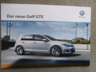 VW Golf VII GTE 150kw 204 PS Katalog Januar 2017