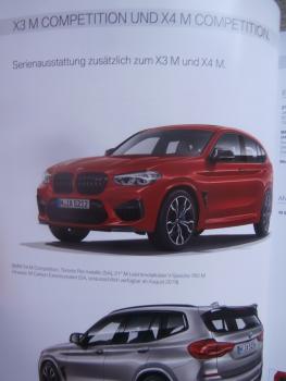 BMW X3 M F97 X4 M F98 Katalog Februar 2019 +Individual