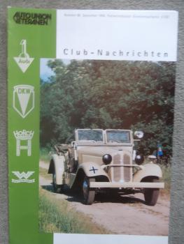 Auto Union Veteranen Club Clubnachrichten 9/1996 DKW 3=6 Typenkunde, Typ F91