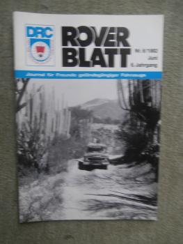 Rover Blatt 6/1982 Journal für Freunde geländegänger Fahrzeuge