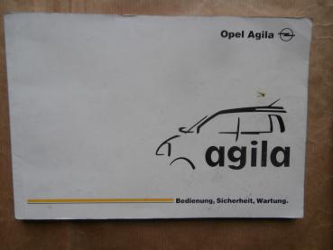 Opel Agila A Z10XE Z12XE +Klimaanlage Anleitung Deutsch  Juni 2000