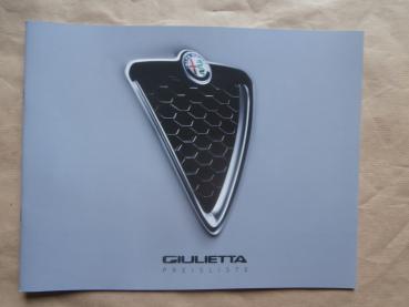 Alfa Romeo Giulietta 1.4TB 16V +Multiair +TCT 1.8TBi 16V 1.6JTDm 16V +TCT 2.0 JTDm 16V +TCT Januar 2017