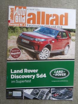 Auto Bild allrad 2/2018 Land Rover Discovery Sd4 Supertest