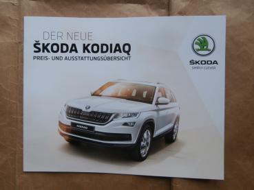 Skoda Kodiaq Preisliste November 2016