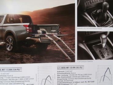 Fiat Fullback Extended Cab Double Cab SX LX+Allrad Prospekt September 2017