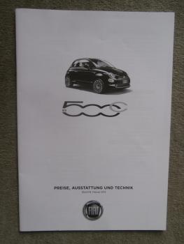 Fiat 500 Pop +Popstar +Lounge +500S Cabrio 51kw 63kw 77kw Diesel 70kw 9.2.2018