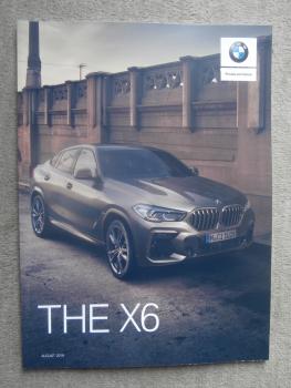 BMW X6 (G06) xDrive40i M50i xDrive30d M50d Prospekt August 2019+M Sportpaket