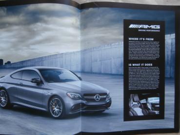 Mercedes Benz C-Class Coupé C205 C300 +4Matic AMG C43 C6 +S Prospekt USA 2017