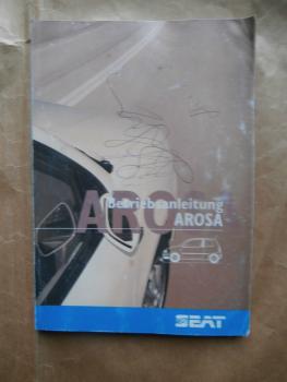 Seat Arosa 50PS 60PS +SDI Motor Dezember 1998 Deutsch Handbuch