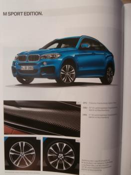 BMW X6 F16 xDrive35i 50i M50d +M Sportpaket April 2018 Preisliste